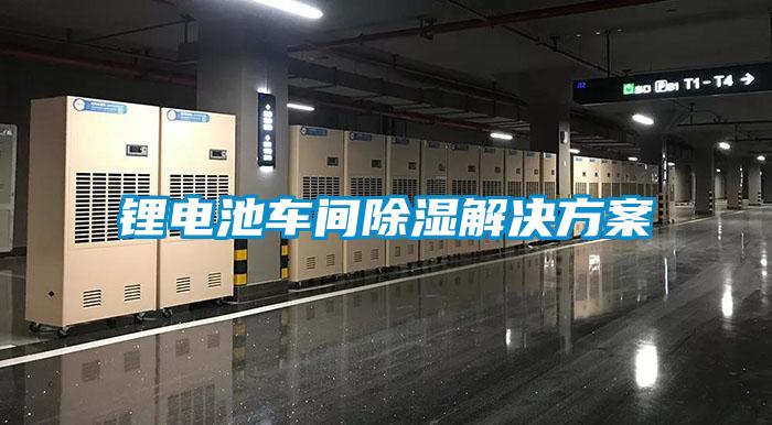 锂电池车间除湿解决方案