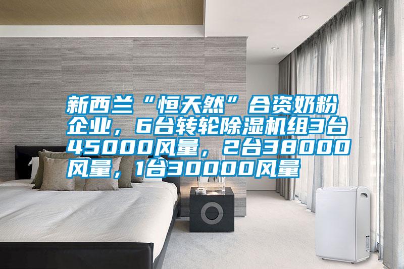 新西兰“恒天然”合资奶粉企业，6台转轮除湿机组3台45000风量，2台38000风量，1台30000风量