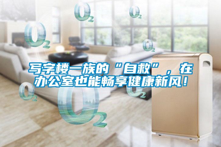 写字楼一族的“自救”，在办公室也能畅享健康新风！