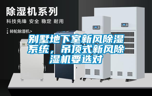 别墅地下室新风除湿系统，吊顶式新风除湿机要选对