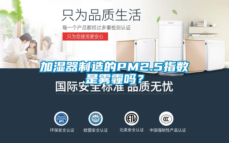 加湿器制造的PM2.5指数是雾霾吗？