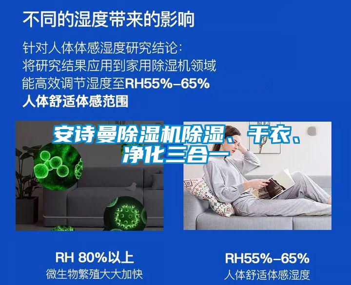 安诗曼除湿机除湿、干衣、净化三合一