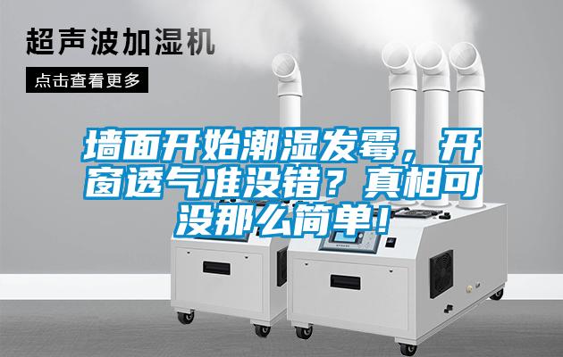 墙面开始潮湿发霉，开窗透气准没错？真相可没那么简单！