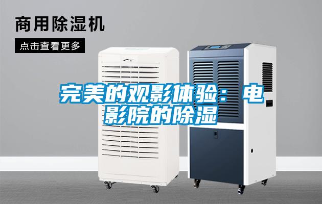 完美的观影体验：电影院的除湿
