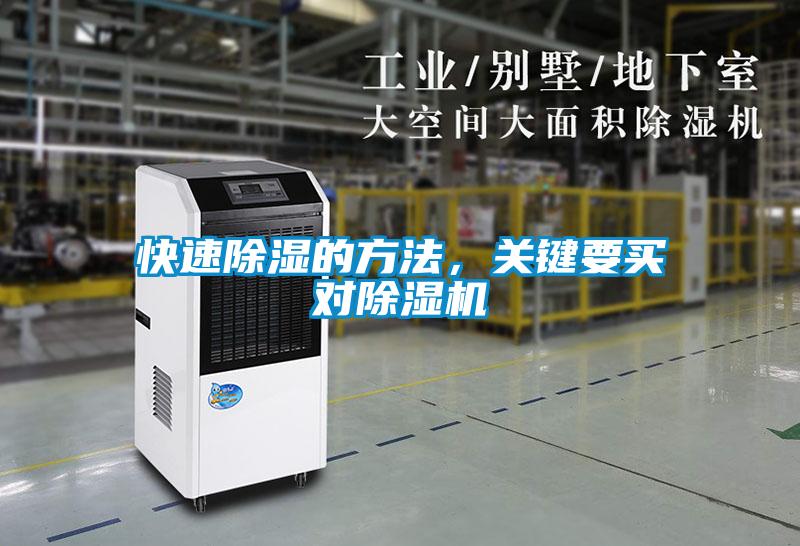 快速除湿的方法，关键要买对除湿机