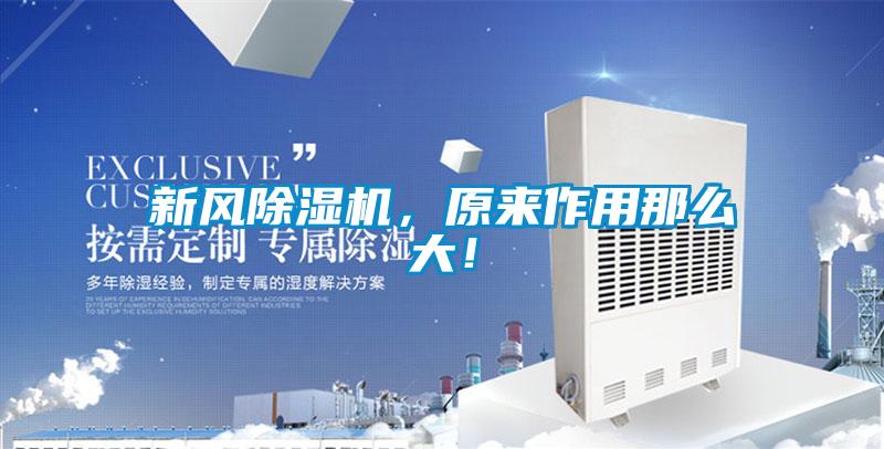 新风除湿机，原来作用那么大！