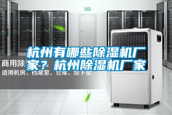 杭州有哪些除湿机厂家？杭州除湿机厂家