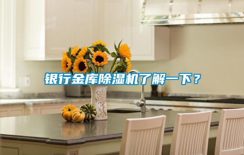 银行金库除湿机了解一下？