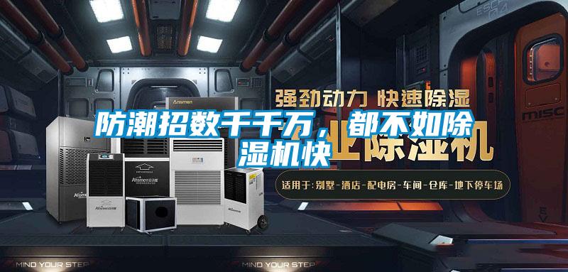 防潮招数千千万，都不如除湿机快