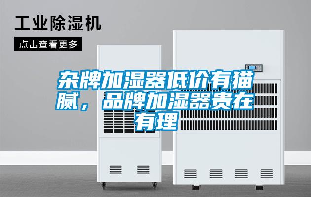 杂牌加湿器低价有猫腻，品牌加湿器贵在有理