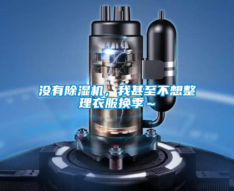 没有除湿机，我甚至不想整理衣服换季～