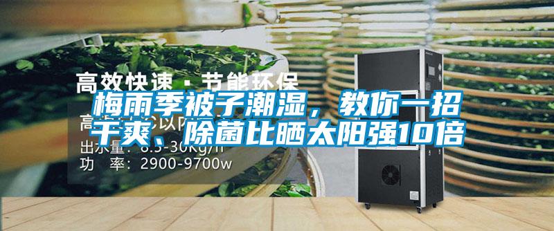 梅雨季被子潮湿，教你一招干爽、除菌比晒太阳强10倍
