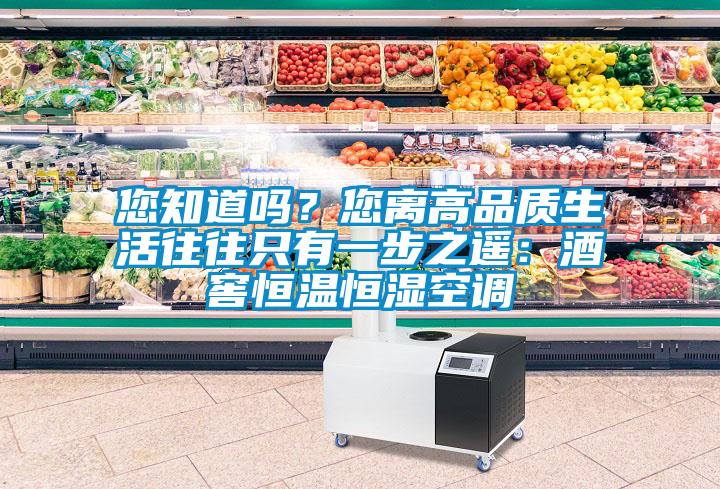 您知道吗？您离高品质生活往往只有一步之遥：酒窖恒温恒湿空调