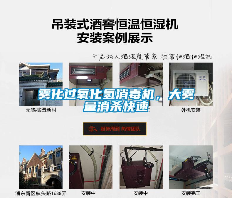 雾化过氧化氢消毒机，大雾量消杀快速