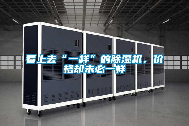看上去“一样”的除湿机，价格却未必一样