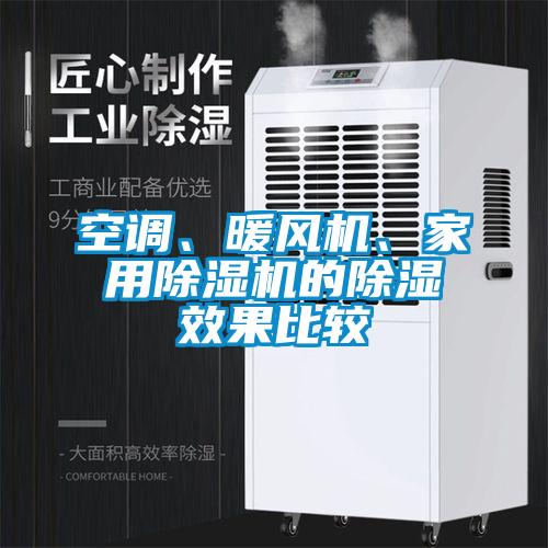 空调、暖风机、家用除湿机的除湿效果比较