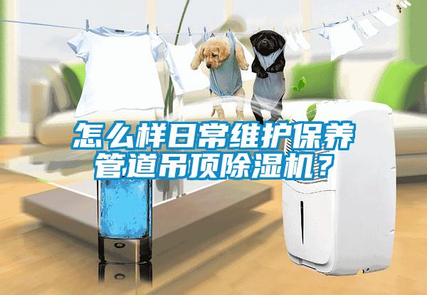 怎么样日常维护保养管道吊顶除湿机？