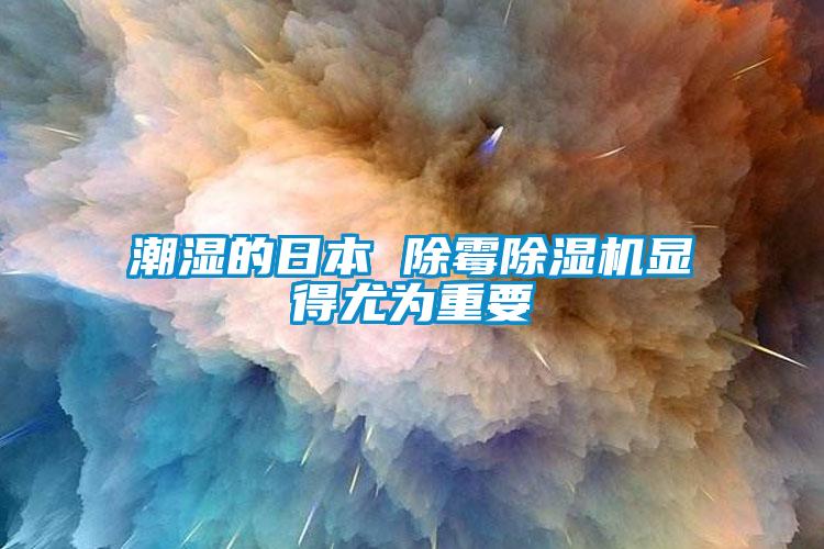 潮湿的日本 除霉除湿机显得尤为重要