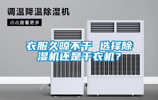 衣服久晾不干 选择除湿机还是干衣机？