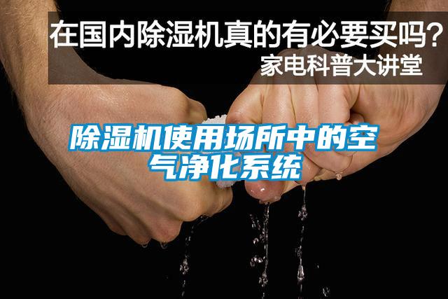 除湿机使用场所中的空气净化系统