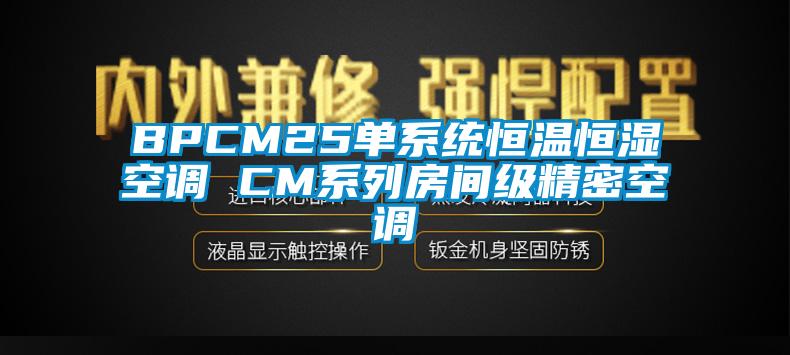 BPCM25单系统恒温恒湿空调 CM系列房间级精密空调