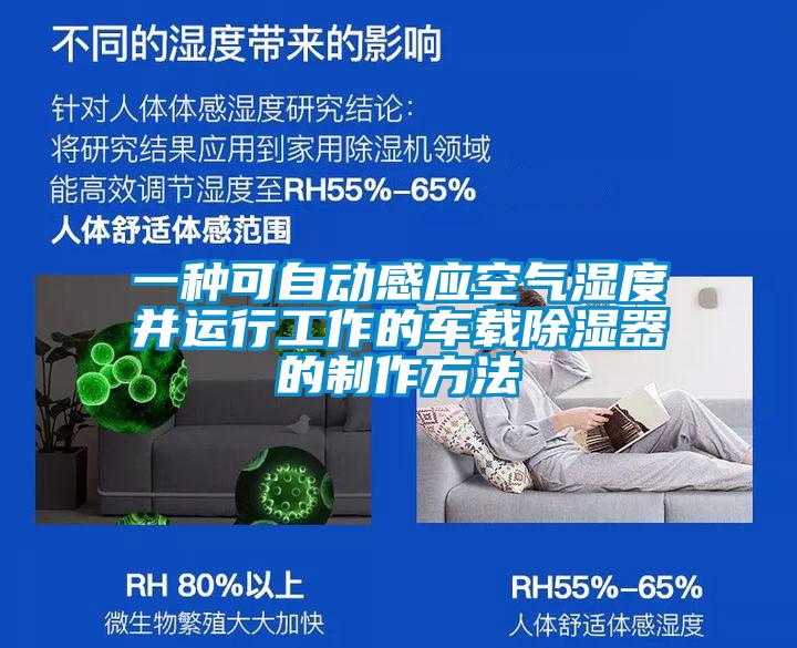 一种可自动感应空气湿度并运行工作的车载除湿器的制作方法