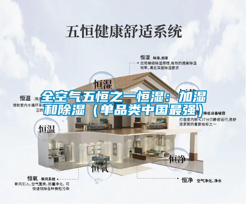 全空气五恒之一恒湿:加湿和除湿(单品类中国最强)