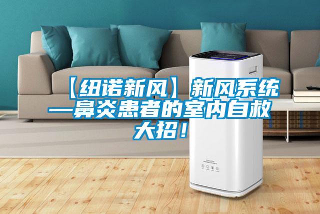 【纽诺新风】新风系统—鼻炎患者的室内自救大招！