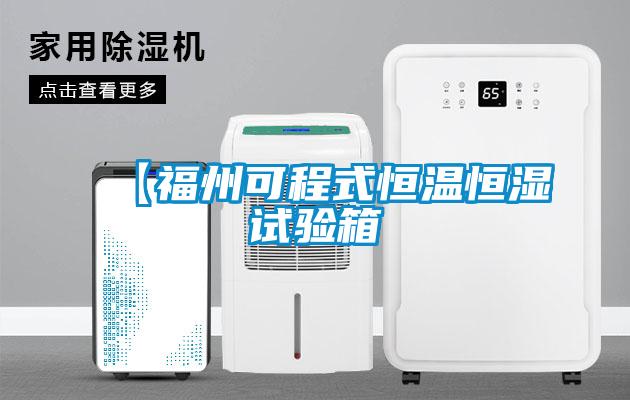 【福州可程式恒温恒湿试验箱