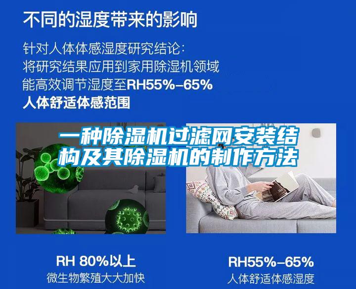 一种除湿机过滤网安装结构及其除湿机的制作方法