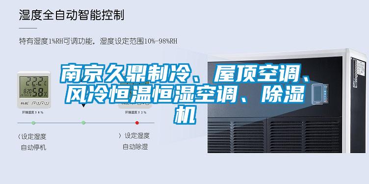 南京久鼎制冷、屋顶空调、风冷恒温恒湿空调、除湿机