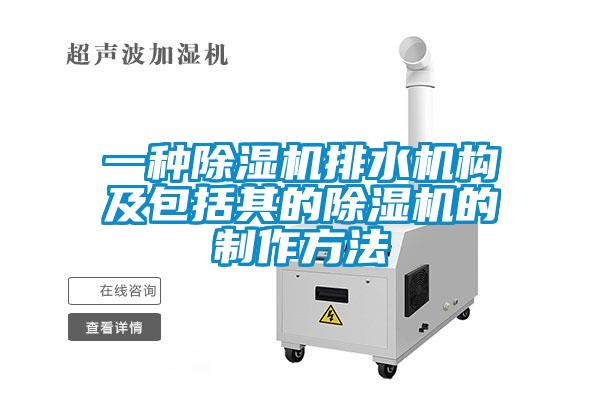 一种除湿机排水机构及包括其的除湿机的制作方法