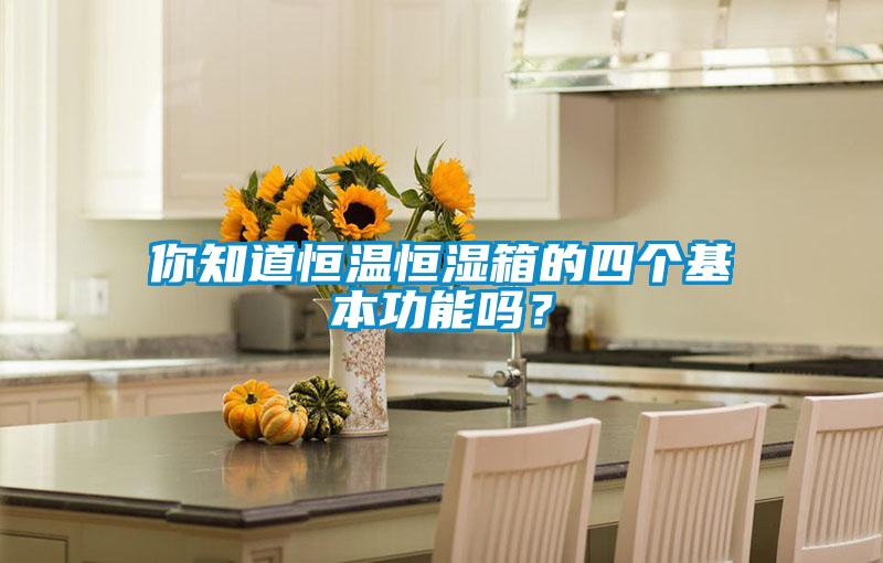 你知道恒温恒湿箱的四个基本功能吗?