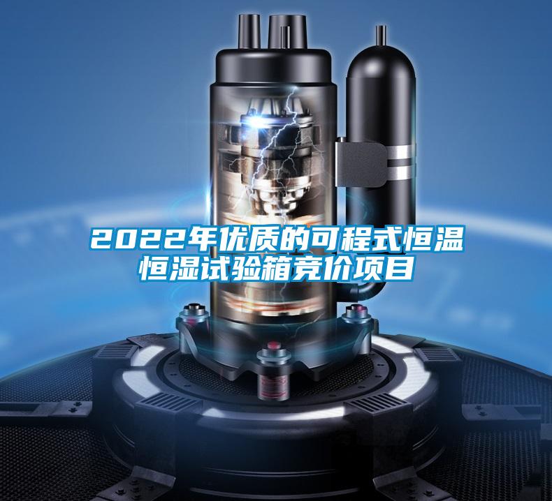 2022年优质的可程式恒温恒湿试验箱竞价项目