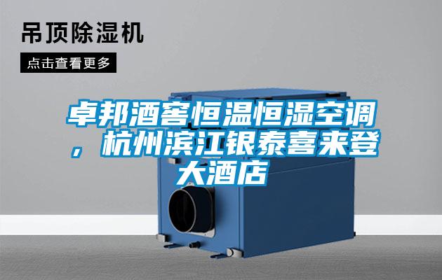 卓邦酒窖恒温恒湿空调，杭州滨江银泰喜来登大酒店