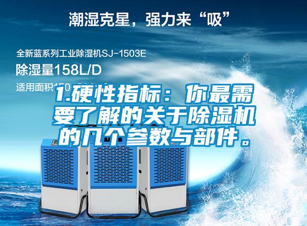 1.硬性指标：你最需要了解的关于除湿机的几个参数与部件。