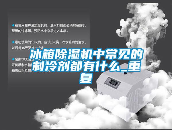 冰箱除湿机中常见的制冷剂都有什么_重复