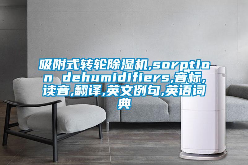 吸附式转轮除湿机,sorption dehumidifiers,音标,读音,翻译,英文例句,英语词典