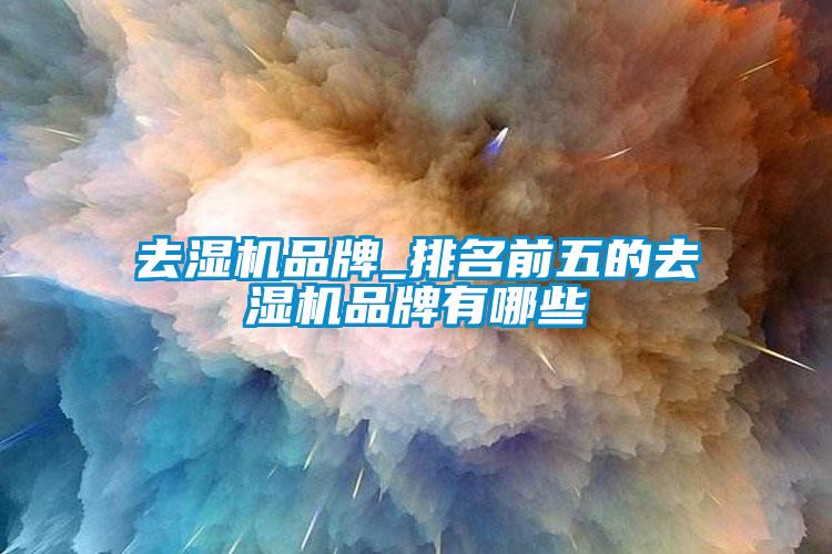 去湿机品牌_排名前五的去湿机品牌有哪些