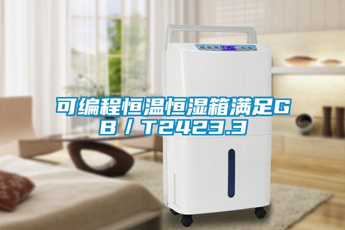 可编程恒温恒湿箱满足GB/T2423.3
