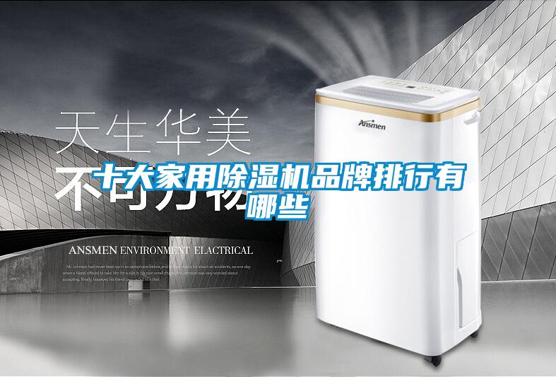 十大家用除湿机品牌排行有哪些