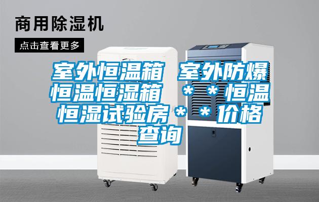 室外恒温箱 室外防爆恒温恒湿箱 **恒温恒湿试验房**价格查询