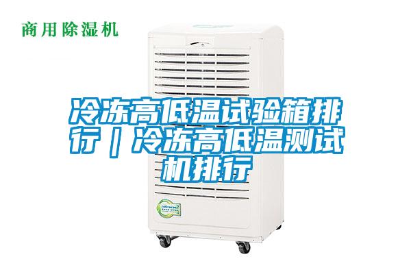 冷冻高低温试验箱排行｜冷冻高低温测试机排行