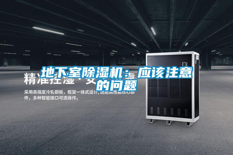 地下室除湿机：应该注意的问题