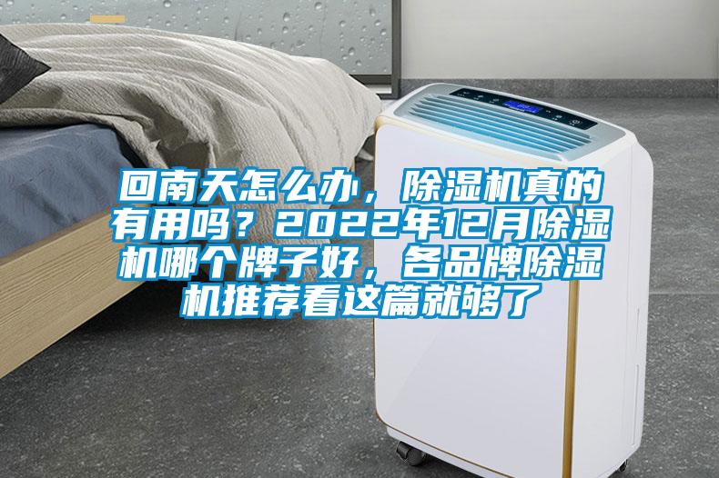 回南天怎么办，除湿机真的有用吗？2022年12月除湿机哪个牌子好，各品牌除湿机推荐看这篇就够了