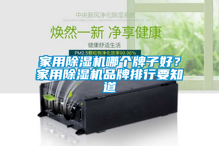 家用除湿机哪个牌子好？家用除湿机品牌排行要知道