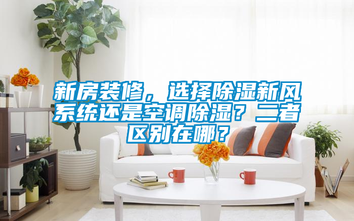 新房装修，选择除湿新风系统还是空调除湿？二者区别在哪？