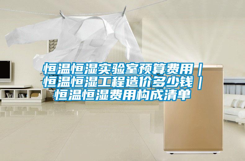 恒温恒湿实验室预算费用|恒温恒湿工程造价多少钱|恒温恒湿费用构成清单