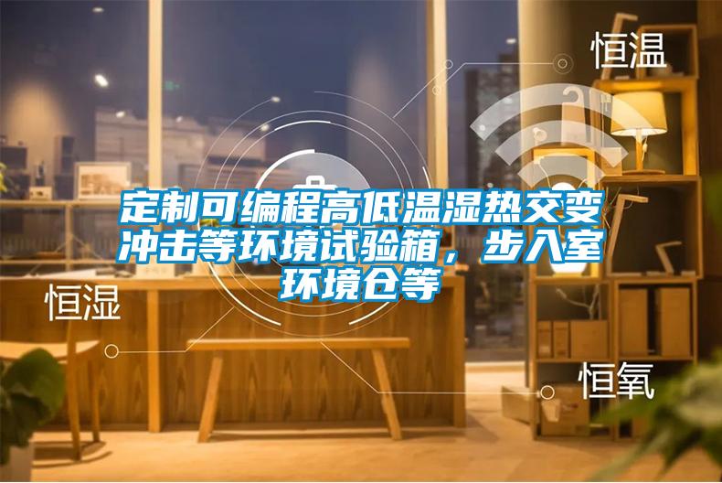 定制可编程高低温湿热交变冲击等环境试验箱，步入室环境仓等