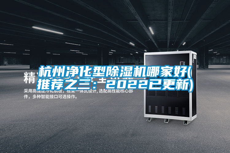 杭州净化型除湿机哪家好(推荐之三:2022已更新)